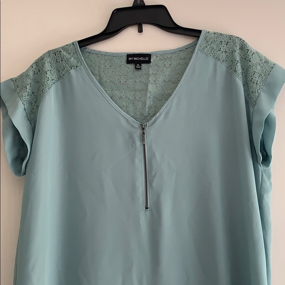 Aqua dress shirt - Picture 2 of 4